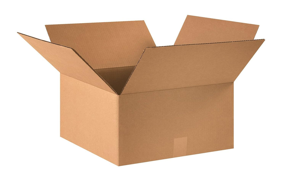 Shipping Boxes Medium 16"L x 16"W x 8"H 25-Pack - Corrugated Cardboard Box for Moving, Mailing, Packing, Packaging