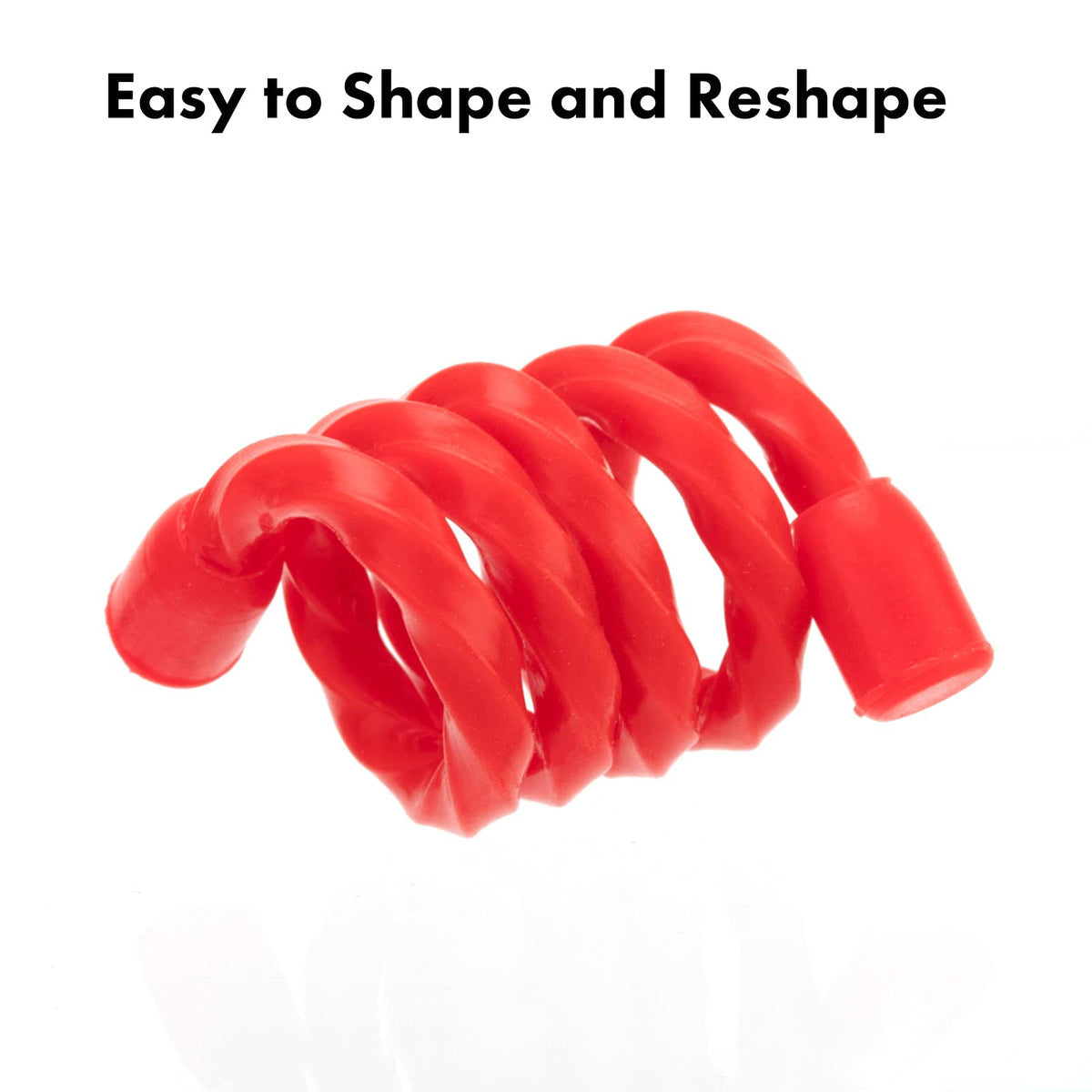 20 PCS Silicone Cable Ties - Reusable Rubber Twist Ties Bendable Cable Ties for Bundling and Holding, All Purpose