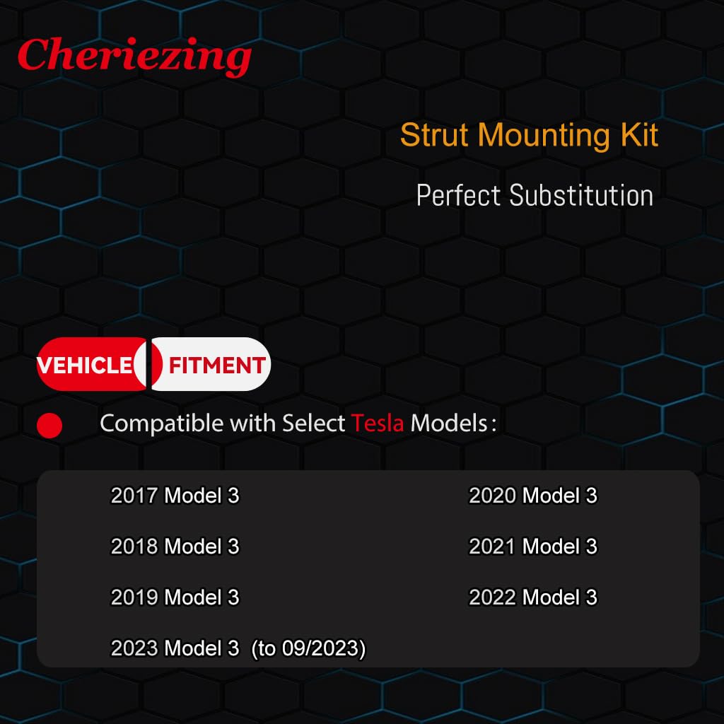 Cheriezing 2 PCS Front Strut Mounting Kit, Front Shock Absorber Cover