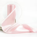 4 inch Light Pink Double Faced Satin Ribbon Continuous 10 Yards