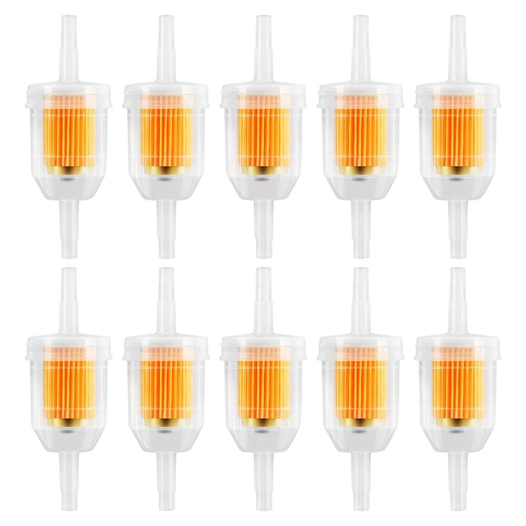 20 Pack 1/4 & 5/16 Inch Inline Fuel Filter with Magnet