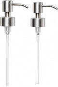 Soap Dispenser Pump Head Replacement 28mm Stainless Steel Brushed | Fits 28/400 neck size (26–28 mm / 1.02–1.10 in)