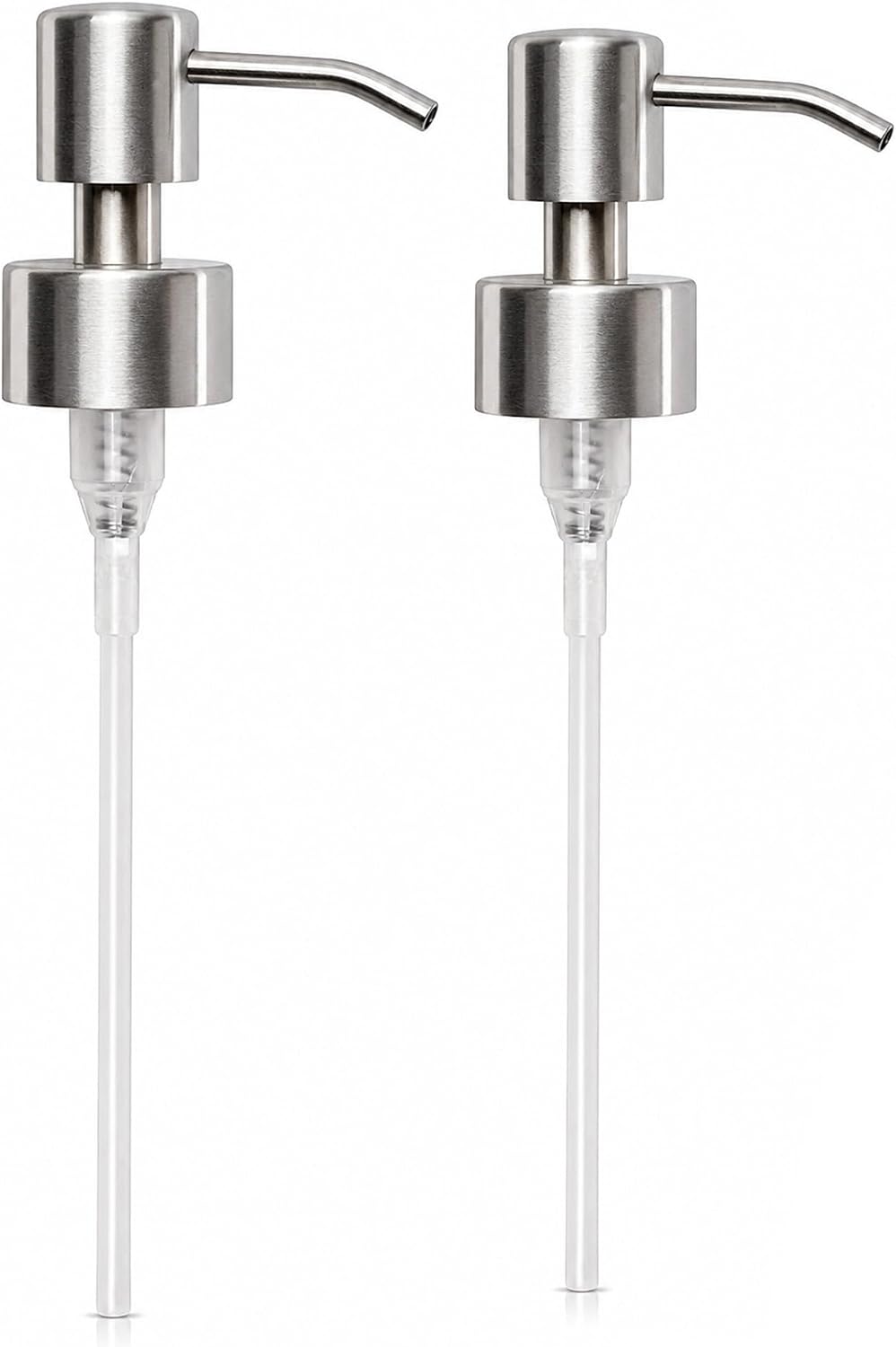 Soap Dispenser Pump Head Replacement 28mm Stainless Steel Brushed | Fits 28/400 neck size (26–28 mm / 1.02–1.10 in)