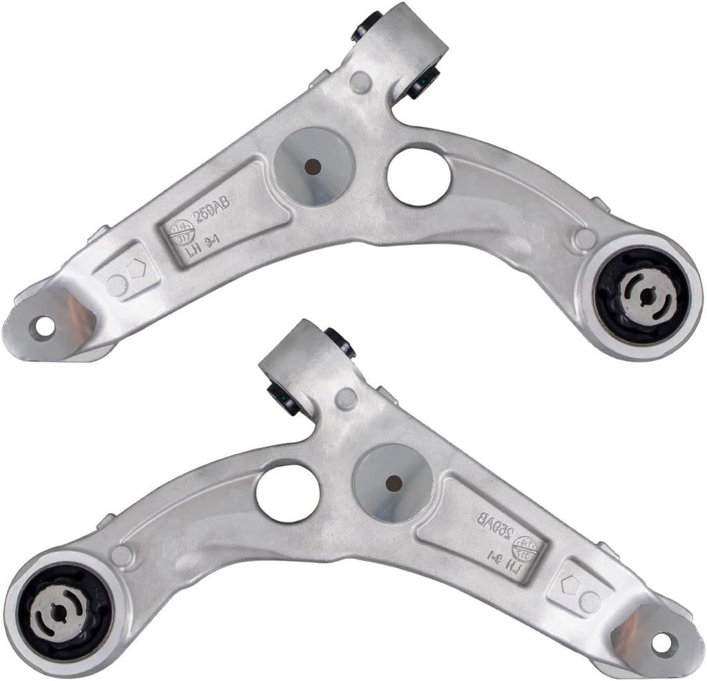 AUQDD 4Pc Suspension Kits Front Lower Control Arm and Ball Joint Compatible With 2014-2018 Je-ep Cherokee (Replace # K643179 K643180 K500287 4668993AA 4668994AA 68224650AA)