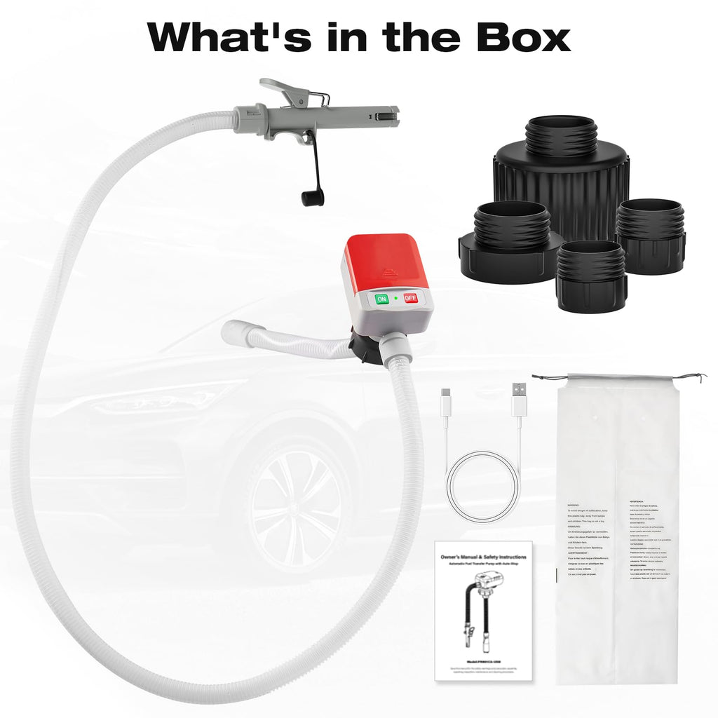 BuffVorce Fuel Transfer Pump, 3.2 GPM Gas Can Pump with Auto-Stop