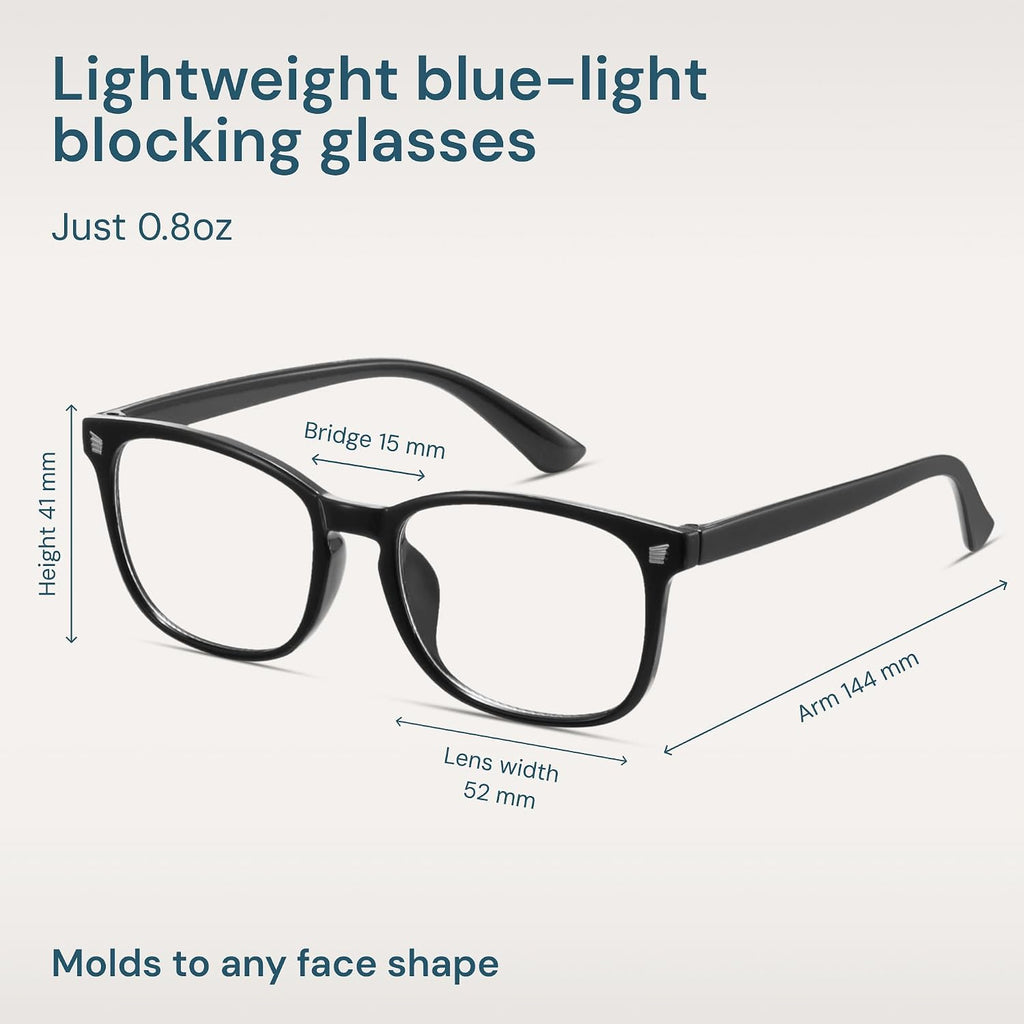 Blue Light Blocking Glasses - 2 Pack | Anti UV Ray