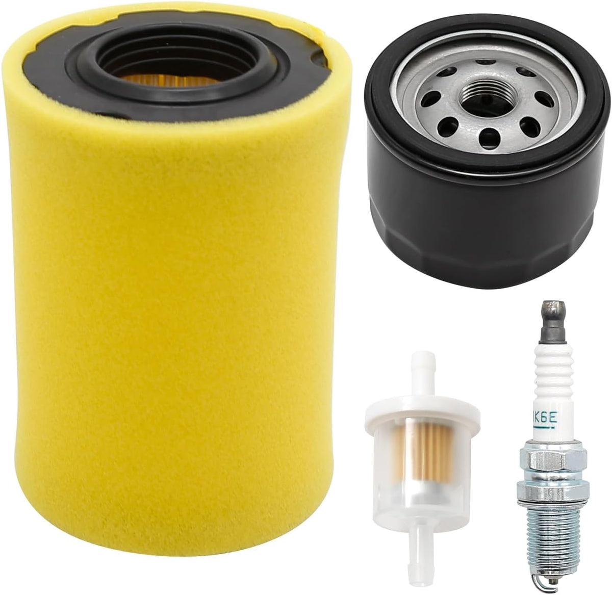 796031 Air Filter 492932 Oil Filter, Replacement for Brigs-Straton 591334 594201 492932 696854 John Deere D100 D110