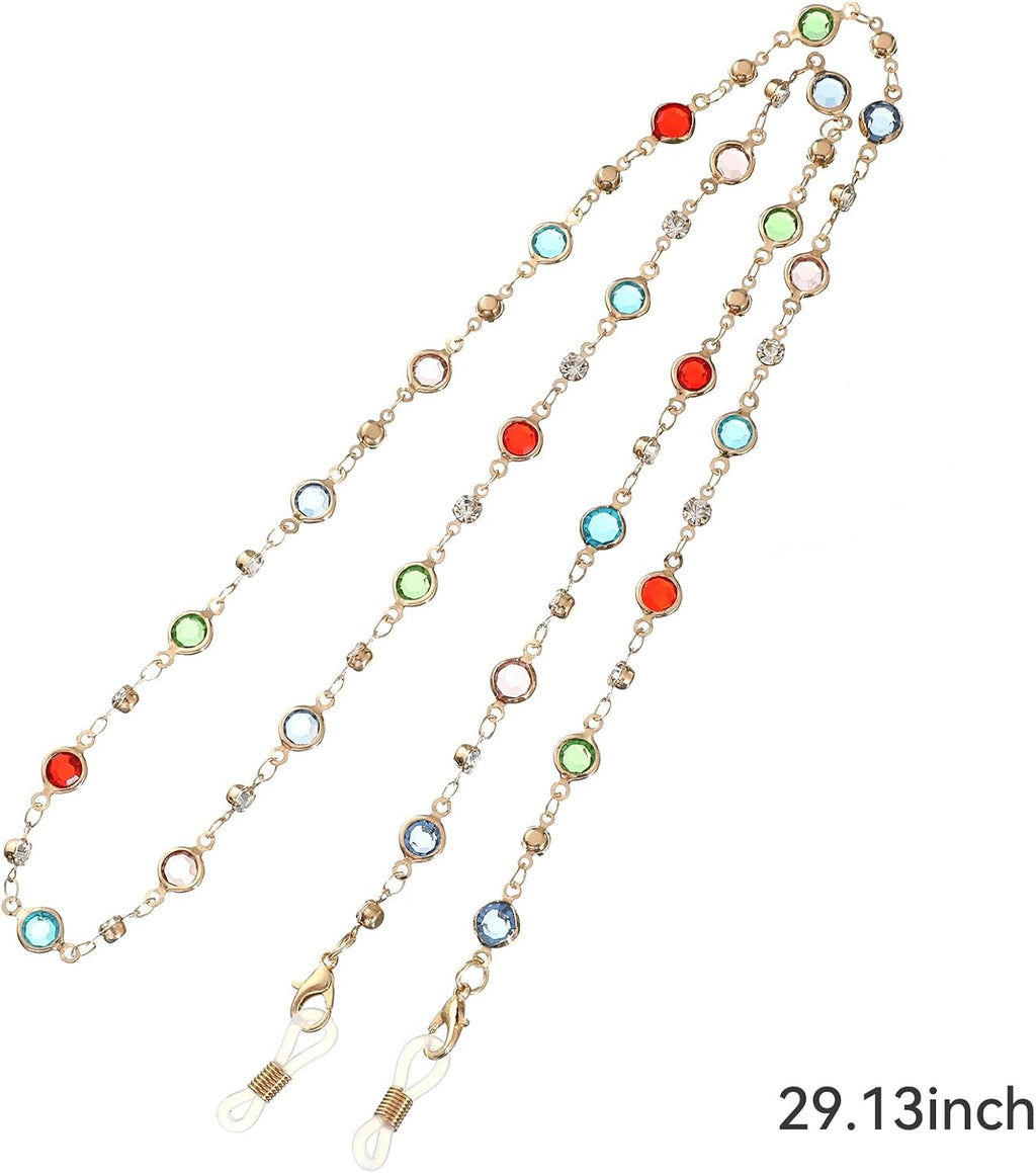 Eyeglasses Chain Holder, Beaded Neck Cord for Reading Glasses and Sunglasses, Women and Girls