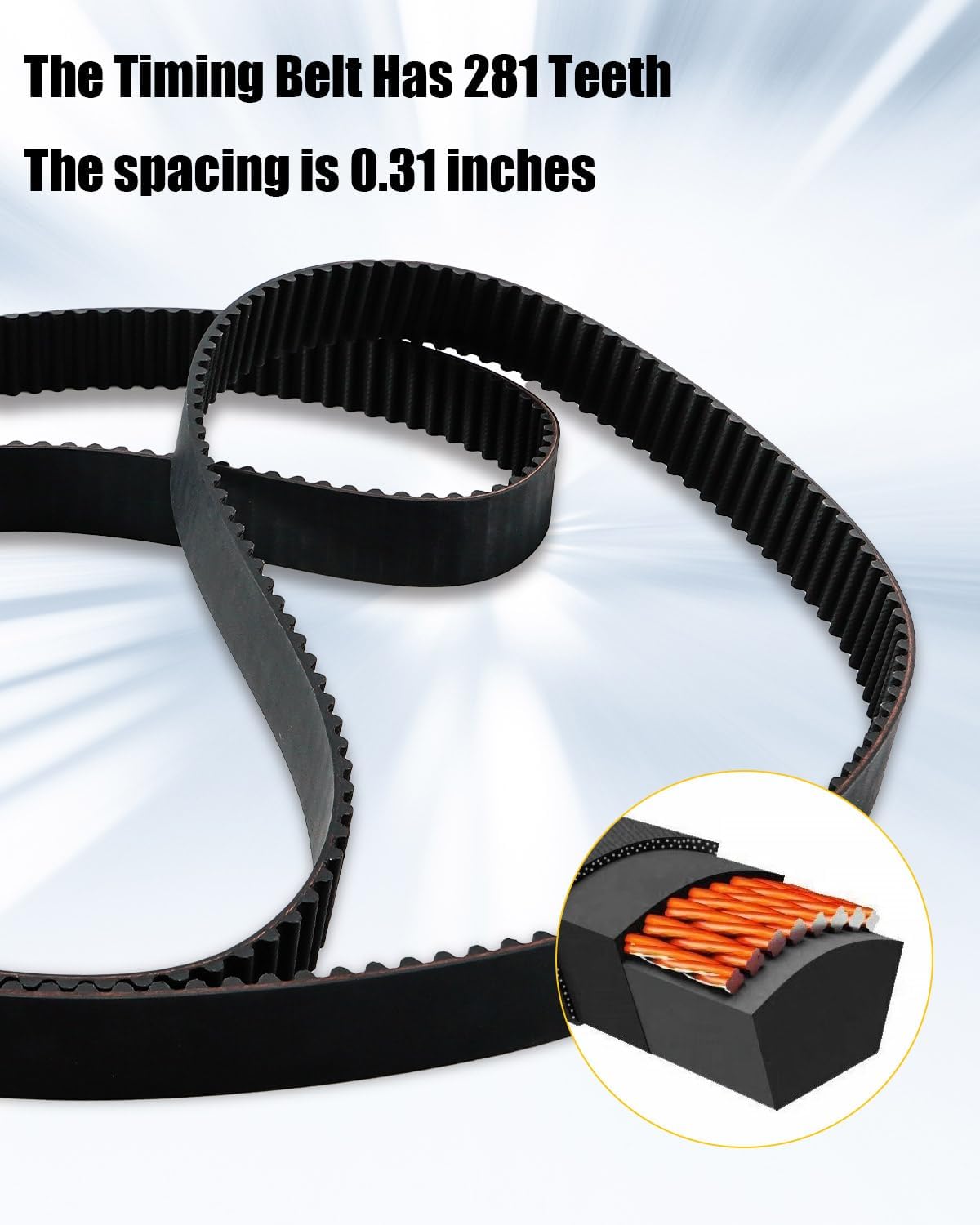 Engine Timing Belt Fit for Saab 9-2X 2005 Subaru Forester 2004-2013