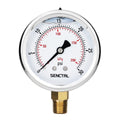 SENCTRL 0-30 PSI Liquid Filled Low Pressure Gauge, 1/4" NPT Lower Mount
