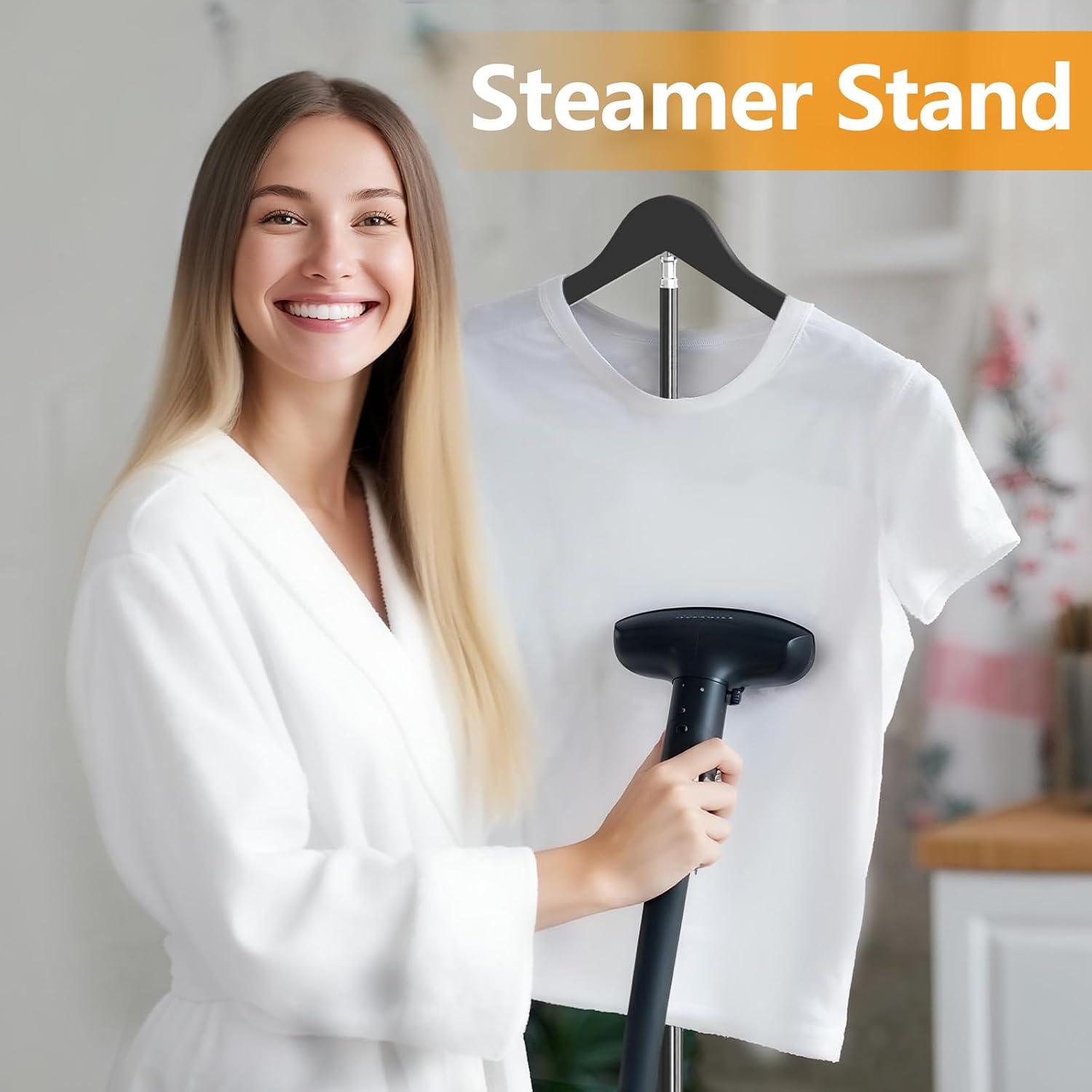 Adjustable Shirt Display Stand Mannequin Torso, Multi-Use Clothing Display | 32-63 Inches Steamer Rack Stand Foldable