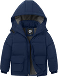 Boys Winter Coat Boys' Thick Puffer Jackets with Removable Hood Warm Quilted Coats Big Boys