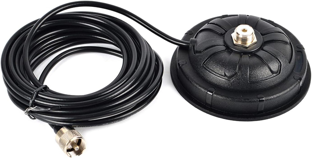 4.5 Inch SO239 Mobile Magnetic Antenna Mount W/16.4 ft.RG58 Cable