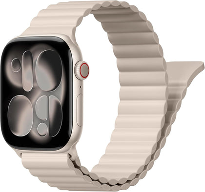 Magnetic Sport Bands for Apple Watch Band 40mm 38mm 41mm 42mm 44mm 45mm 46mm iWatch bands for Women Men,Silicone Loop