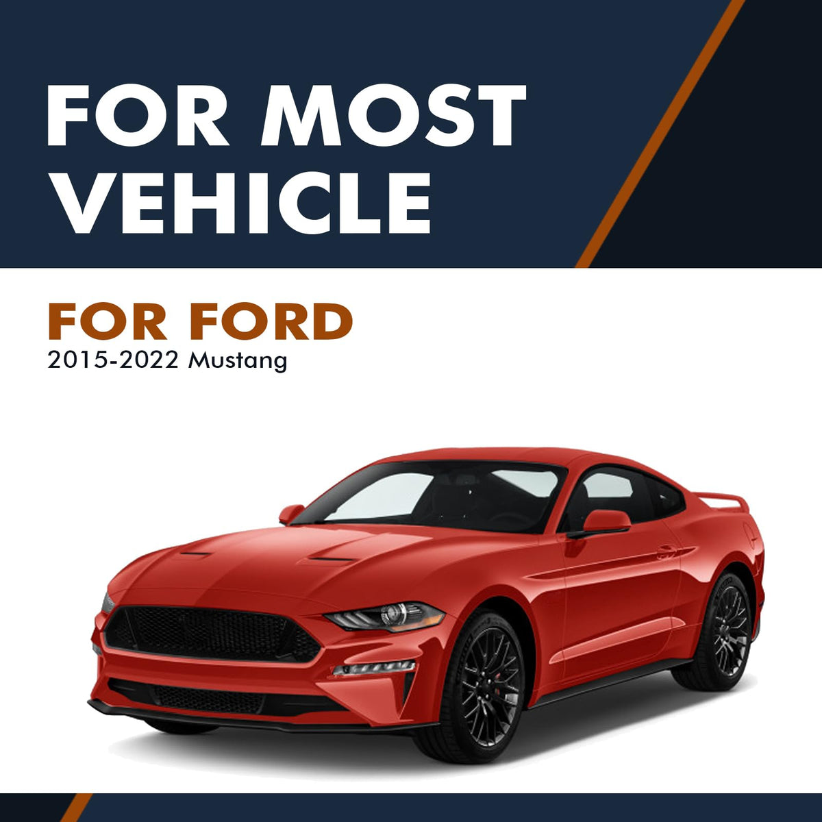 PM Auto Pair of 2 Rear Complete Shock Absorber Kit Compatible With 2015-2022 Ford Mustang
