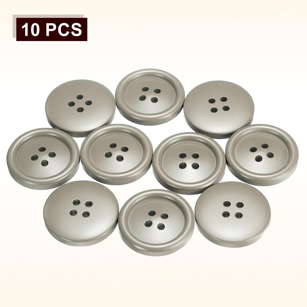 10pcs Round Sewing Buttons 30mm (1-1/4") 4 Hole Craft Button