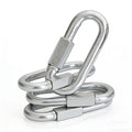 M10 Quick Links, 4 Inch Galvanized Steel Chain Connector, 2300 LB, 4‑Pack