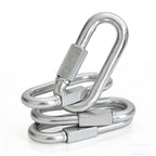 M10 Quick Links, 4 Inch Galvanized Steel Chain Connector, 2300 LB, 4‑Pack