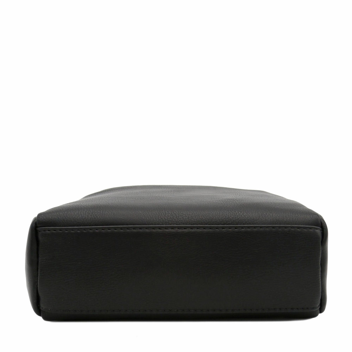 Triple Zip Small Crossbody Bag (Black)