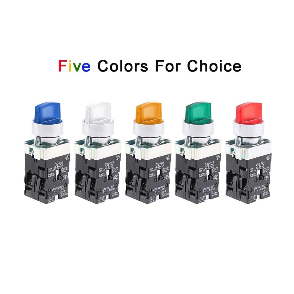 PHXLBBBAR Rotary Selector Switch with Indicator Light Self-Locking