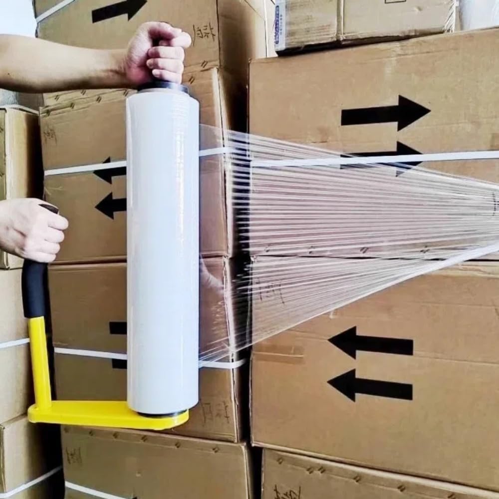 Stretch Film Dispensers Pallet Stretch Film Packing Machine with Film Cutter Shrink Wrap Dispenser Holder, Suit for