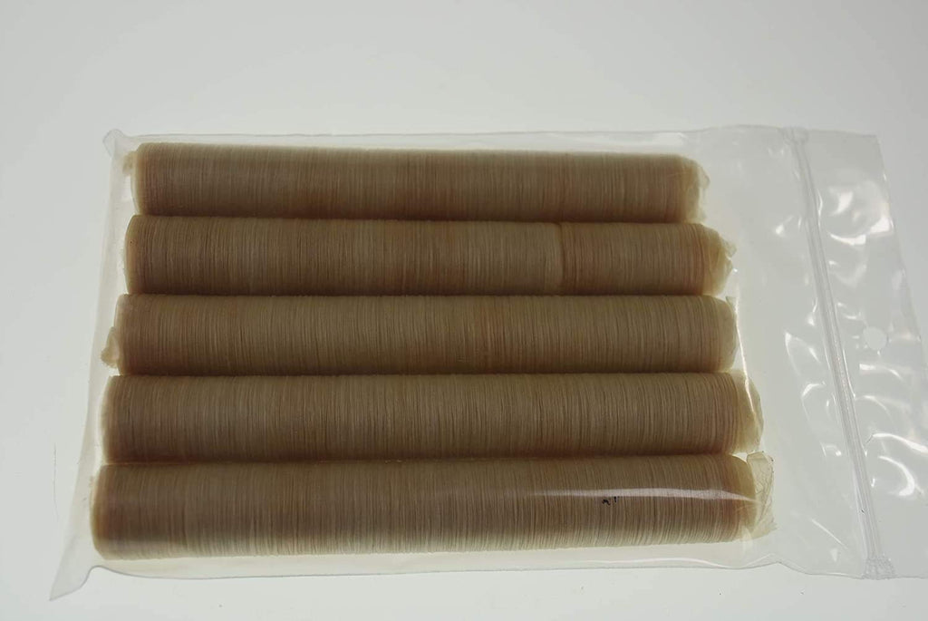 5-pack Clear 21mm Collagen snack sausage casings for 25 lbs of snack sausage. From Smokehouse Chef. Beef product in USA