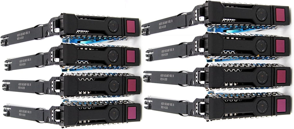 8-Pack 2.5"651687-001 Hard Drive Tray Caddy Compatible with HP G8 G9 Server