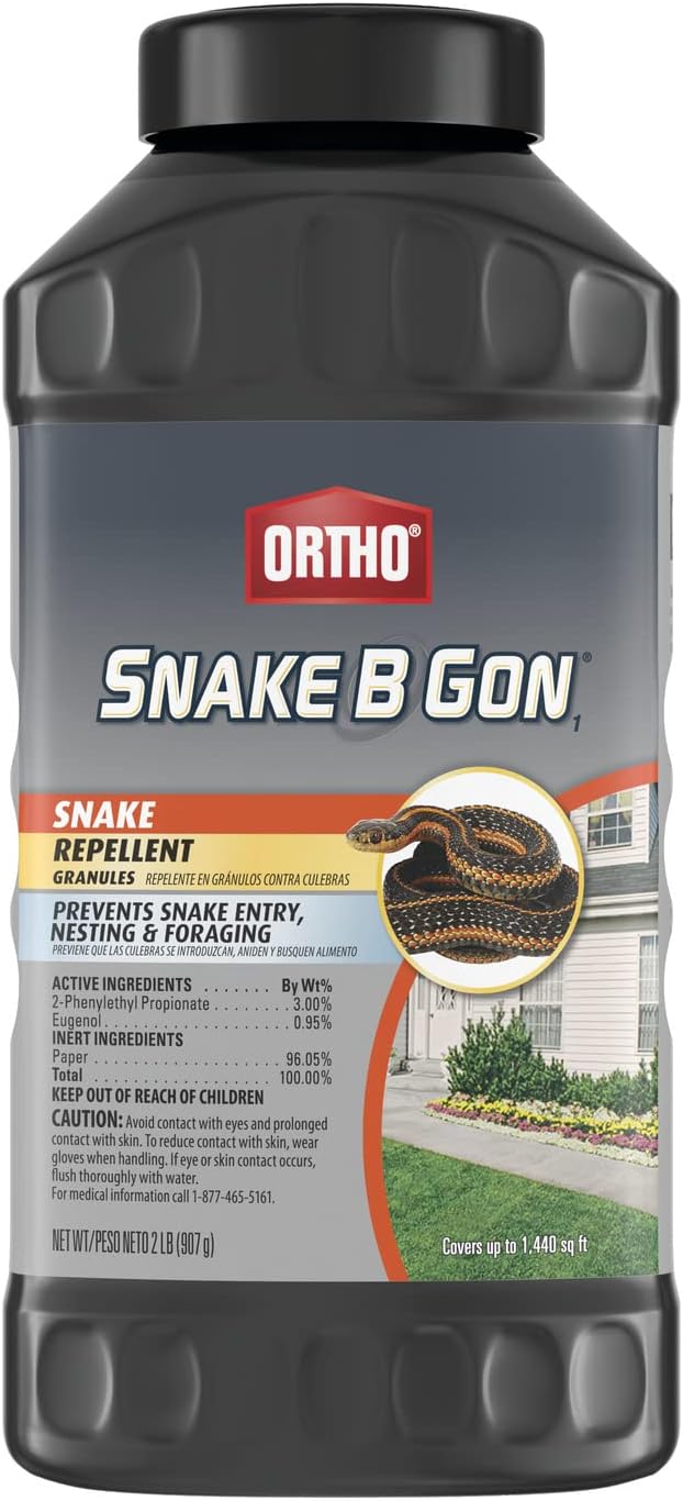 Snake B Gon1 Snake Repellent Granules, 2 lbs. | Snake Repellent for Yard - No-Stink Formula, Covers Up to 1,440 sq. ft.