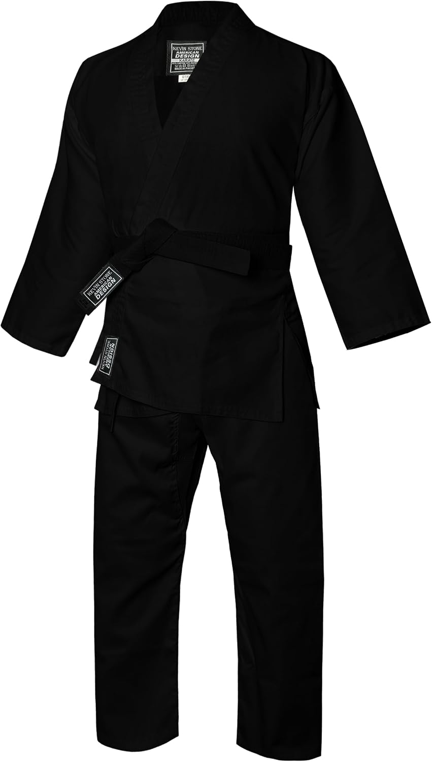 Kavin Karate Uniform for Kids & Adult, Lightweight Karate Gi Student Uniform with Belt for Martial Arts Training