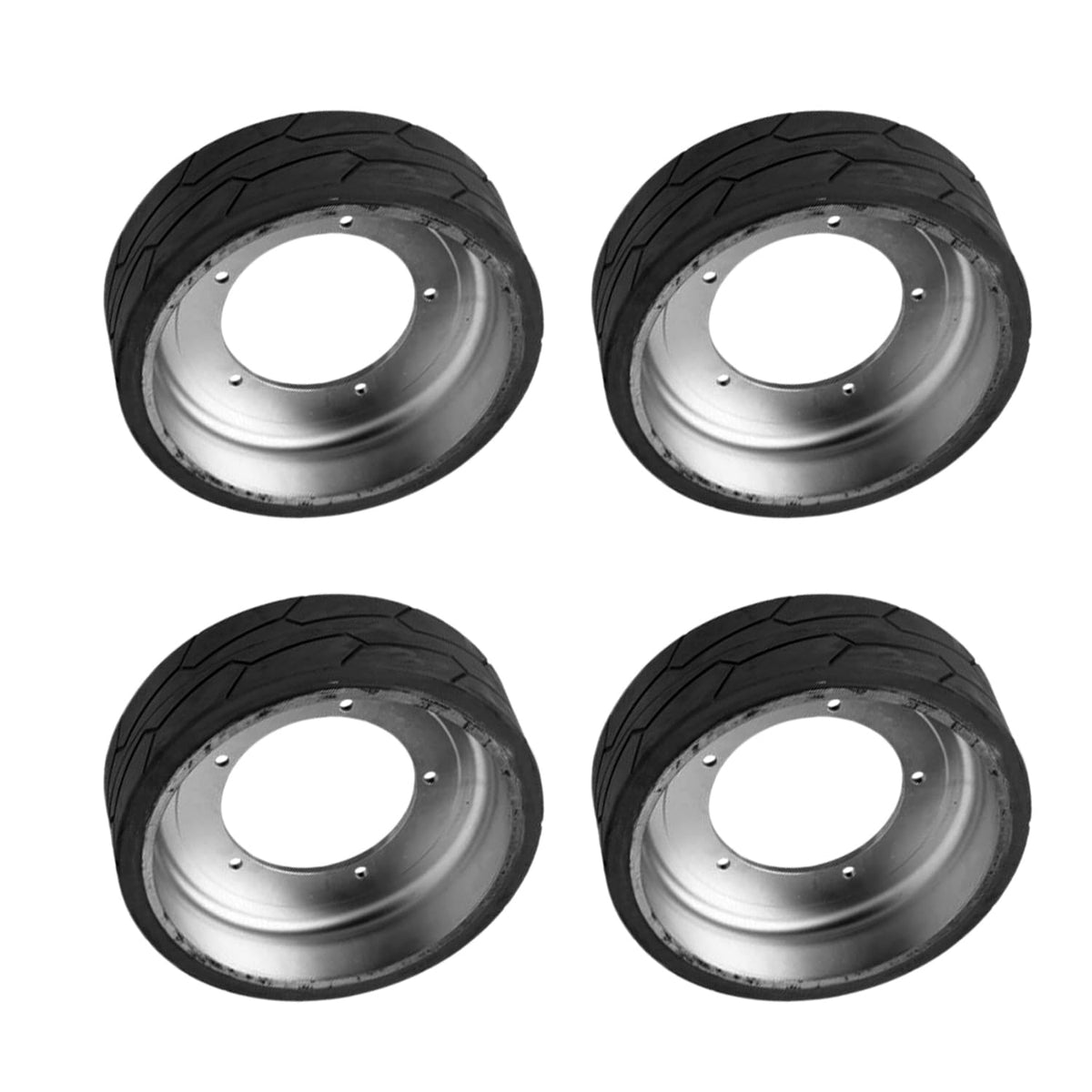 Tire with Rim Assembly 4Pcs 2915013 Compatible with JLG Industries Scissor Lift 2630ES 3246ES