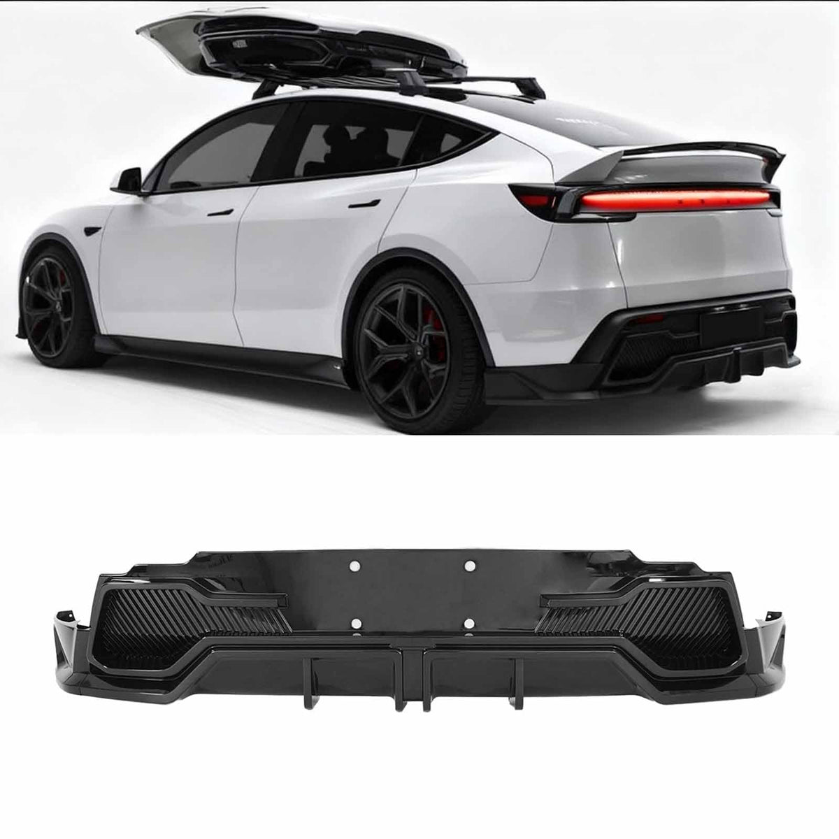 PFRREOR 3PCS Rear Diffuser for Tesla Model Y Juniper 2025-2026
