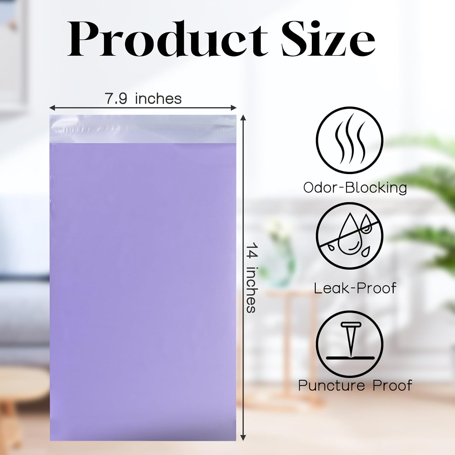 Ostomy Pouch Disposal Bags Colostomy Supplies High Sealing Prevents Odours & Leakage, Anti-Peeping Design Disposal
