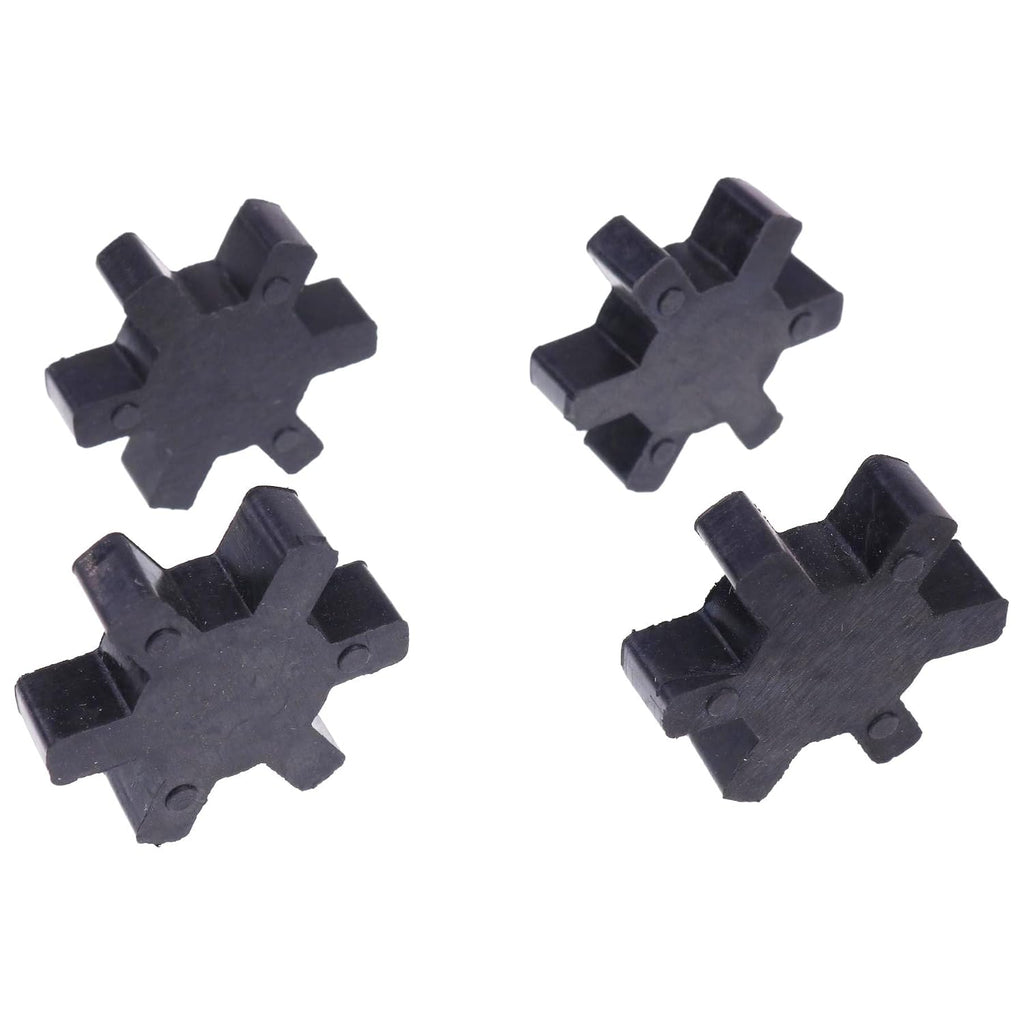 4X Black Flexible Solid Type NBR Rubber Spider Center Inserts Compatible with L075 Lovejoy Martin L Jaw Coupling