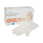 Powder-Free, Vinyl Exam Gloves, Non-Sterile, Large, Clear, 150 ct