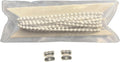 White Plastic #10 Chain with Connectors, Roller Shade (10ft. Length)