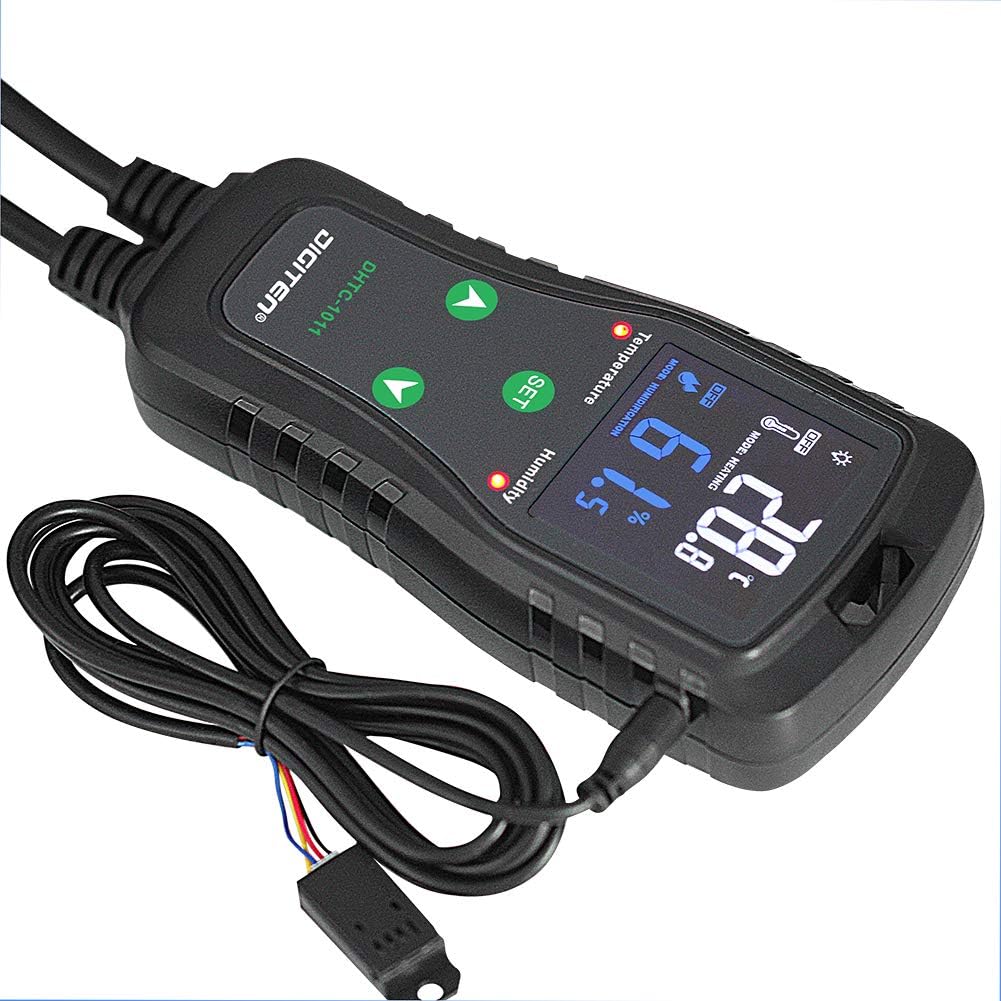 Temperature & Humidity Controller - Outlet Plug-in Thermostat & Humidistat for Reptiles & Greenhouses - Dual Stage