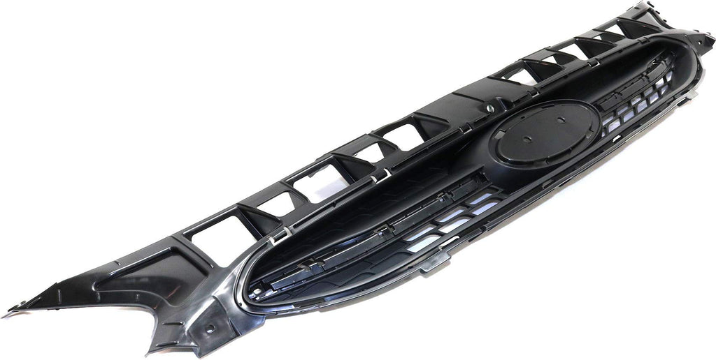 Evan-Fischer Grille Assembly Compatible with 2015-2017 Hyundai Accent Textured Black Shell and Insert Hatchback/Sedan - CAPA