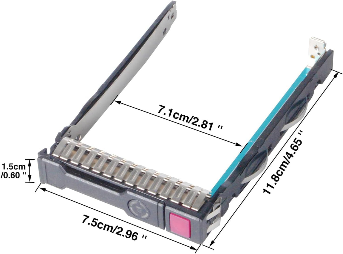 Pack-4 2.5" SAS SATA SFF SAS Drive Tray Caddy 651687-001 651699-001