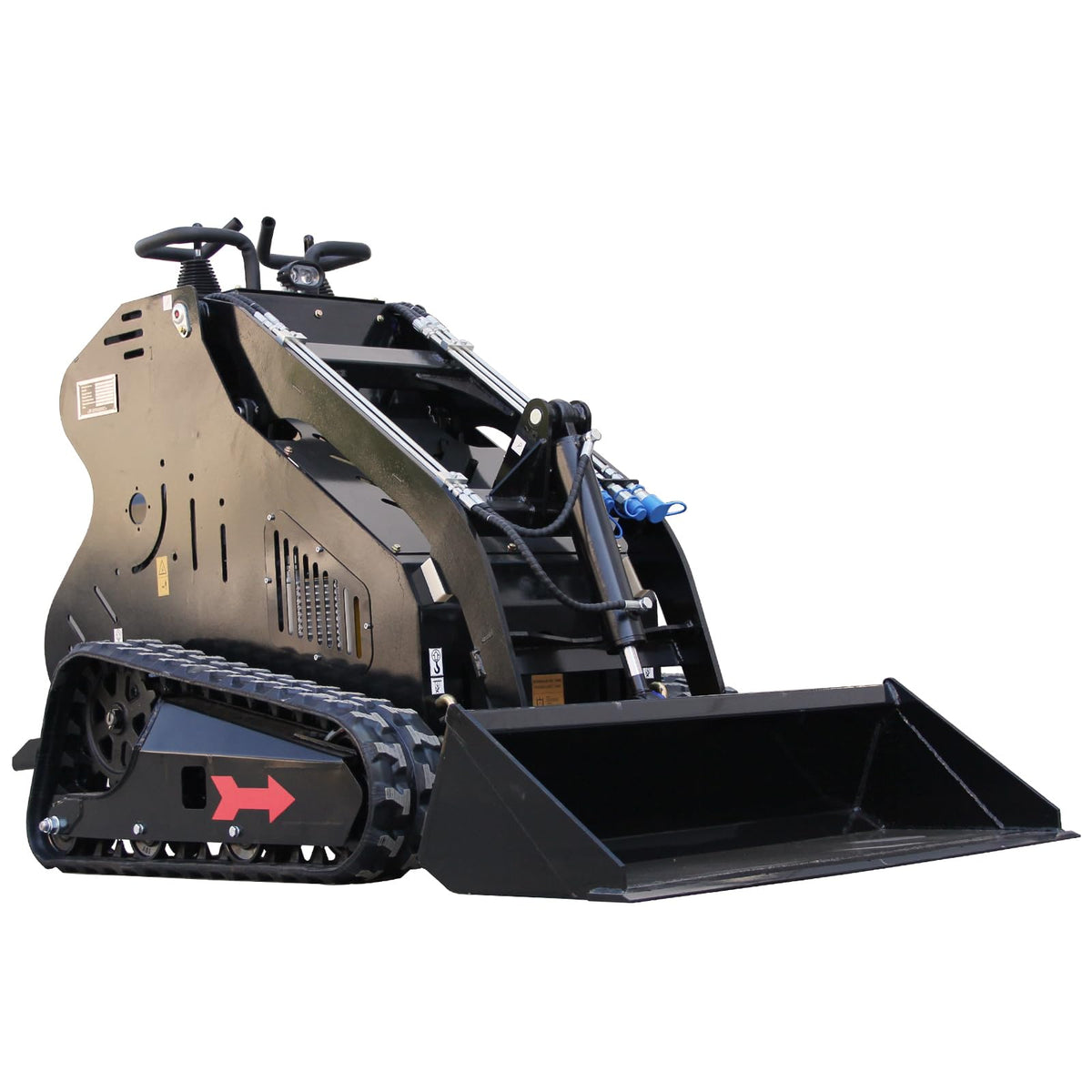 13.5HP Mini Skid Steer Loader, Gas Powered Tracked Stand-On Loader for Landscaping, Material Handling, Construction &
