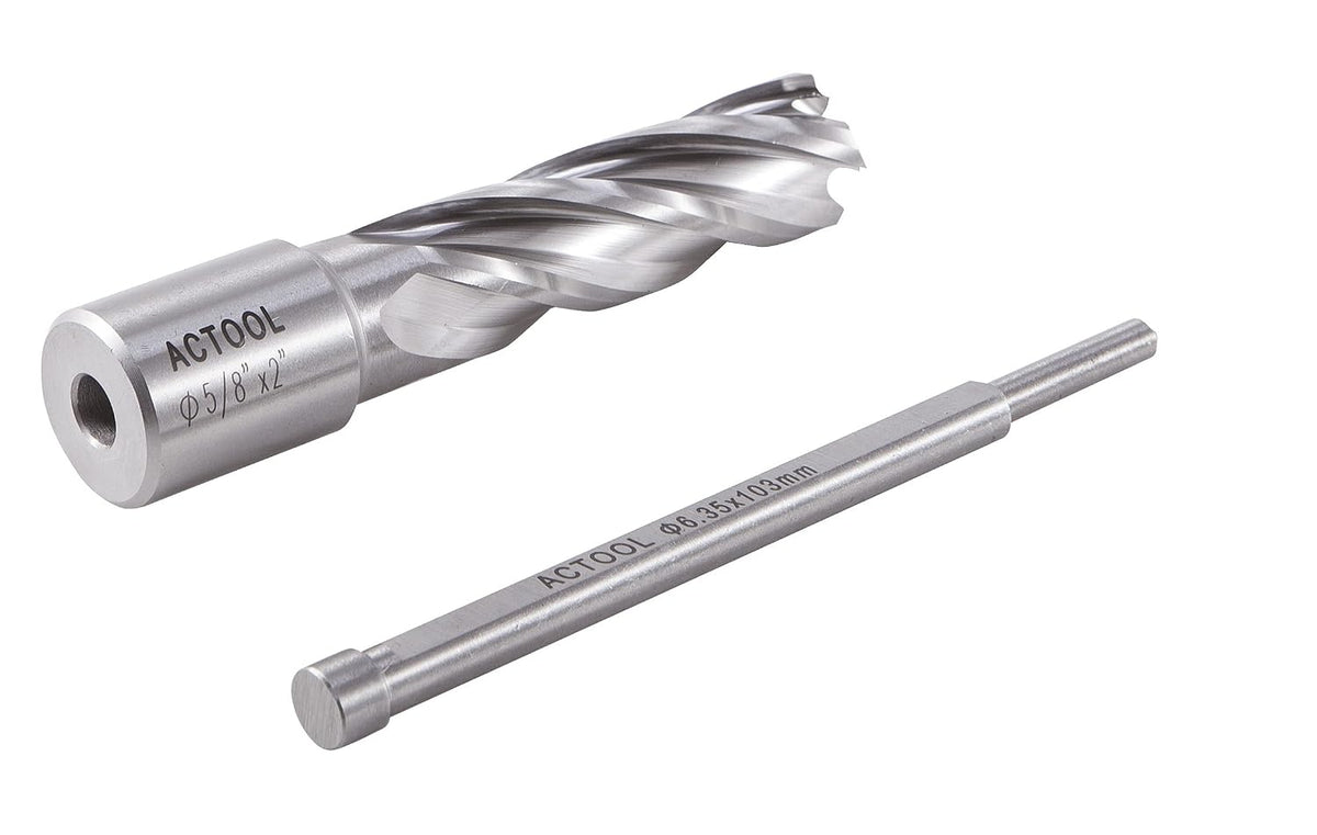 5/8" Diameter × 2" Depth of Cut HSS ANNULAR Cutter with 3/4'' Weldon Shank