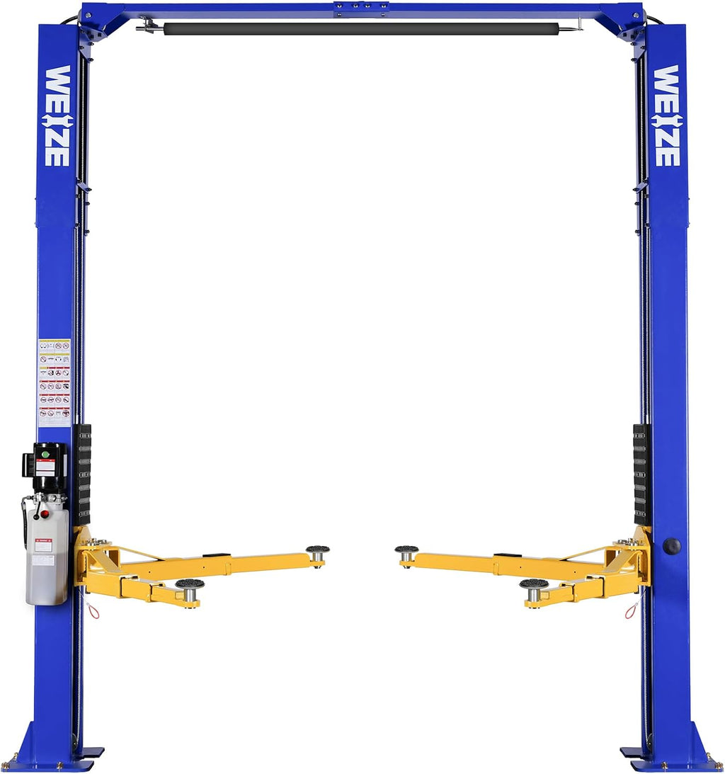 10000lbs 2 Post Car Lift with Double Point Release, 2 Post Overhead Auto Truck Tractor Lift for Repair Store