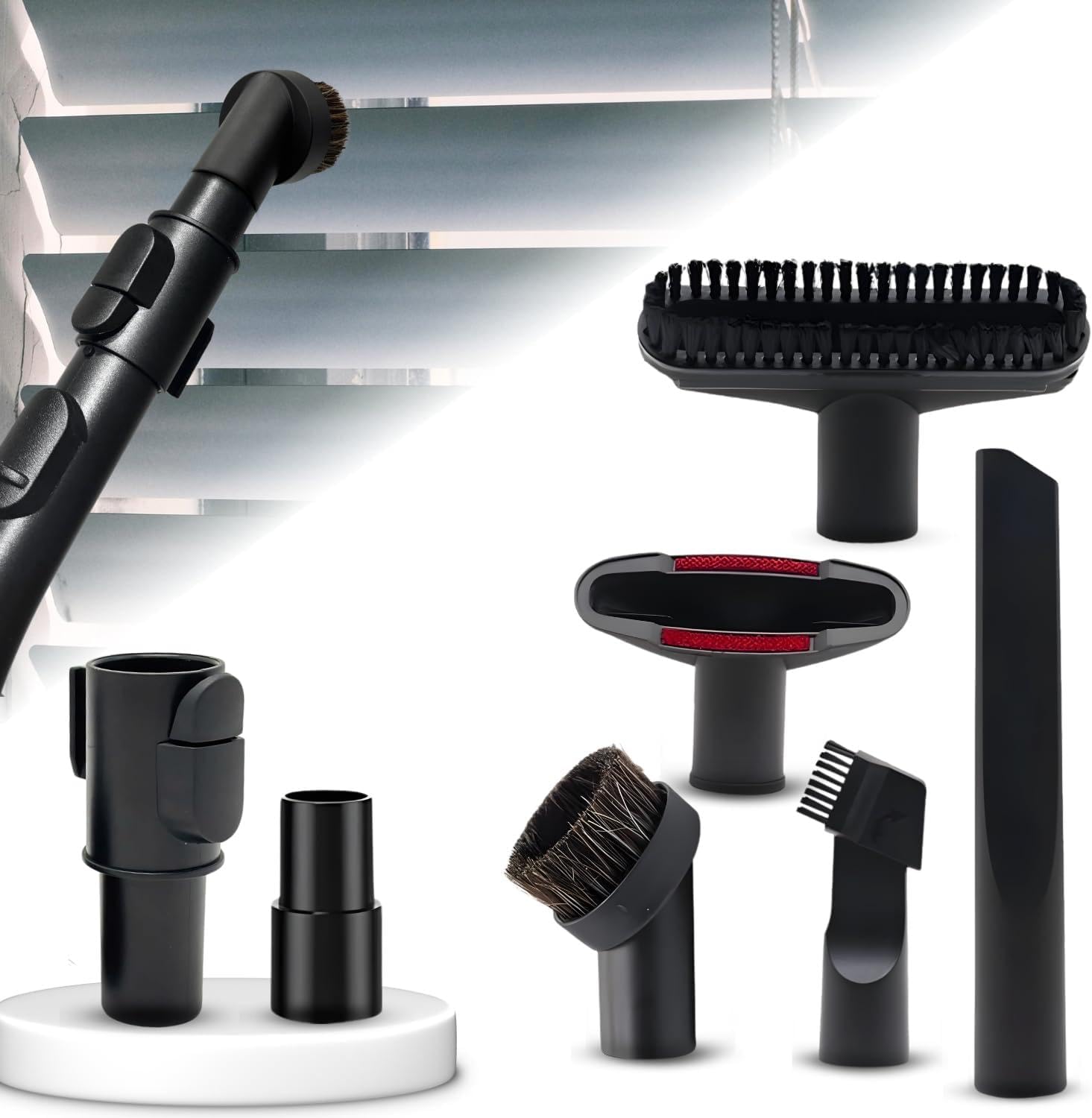 For Miele Vacuum Attachments Accessories 1-1/4'' plus Vacuum Hose Adapter Kit Compatible with Miele C1 C2 C3 Vacuum