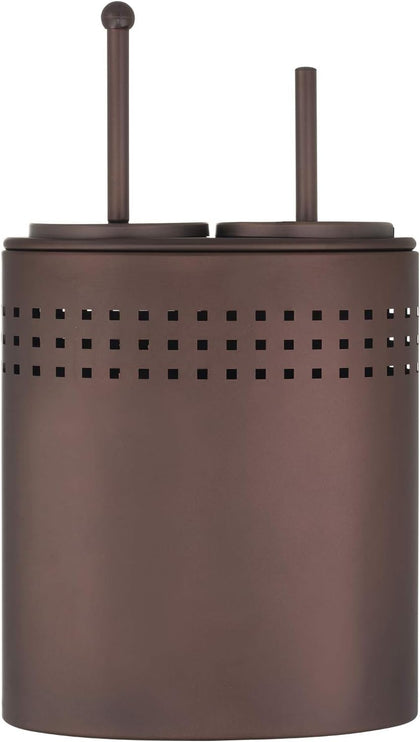 Toilet Brush and Plunger Set with Holder, Modern Oil Rubbed Bronze Bathroom Accessories Toilet Plunger and Toilet