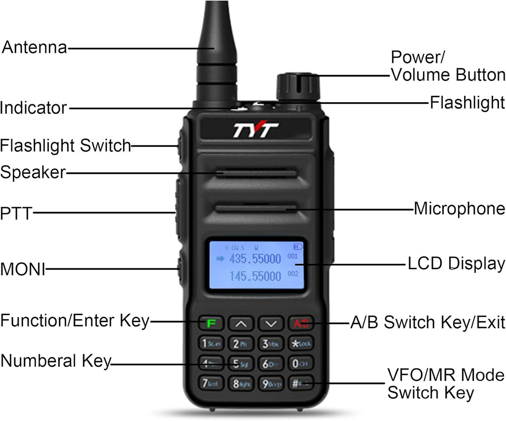 TH-UV88 Dual Band VHF UHF Amateur Ham Radio Handheld Transceiver, Analog | 200 Channels, CTCSS/DCS, Scan, Long Range