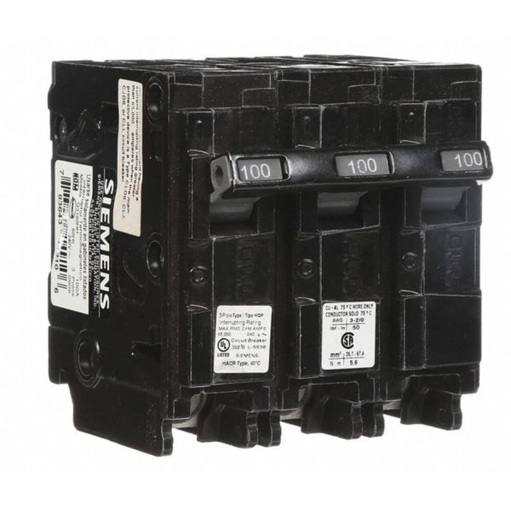 SIEMENS Q3100 100-Amp Three Pole Type QP Circuit Breaker