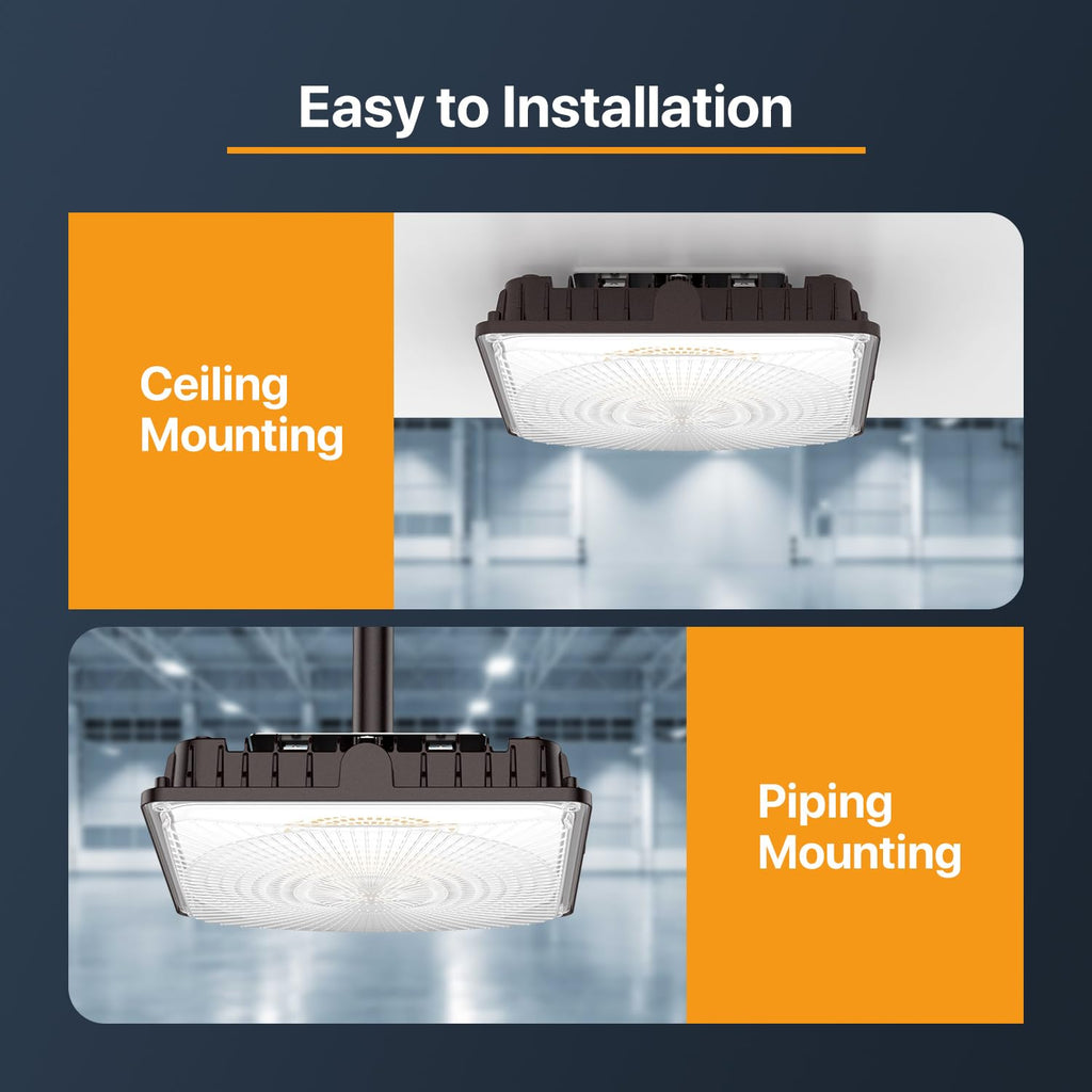 60W LED Canopy Lights 4Pack: Selectable Wattage 60/45/30W 3CCT
