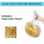 1.2 Gallon Small Trash Bags, 150 Count Clear Bags