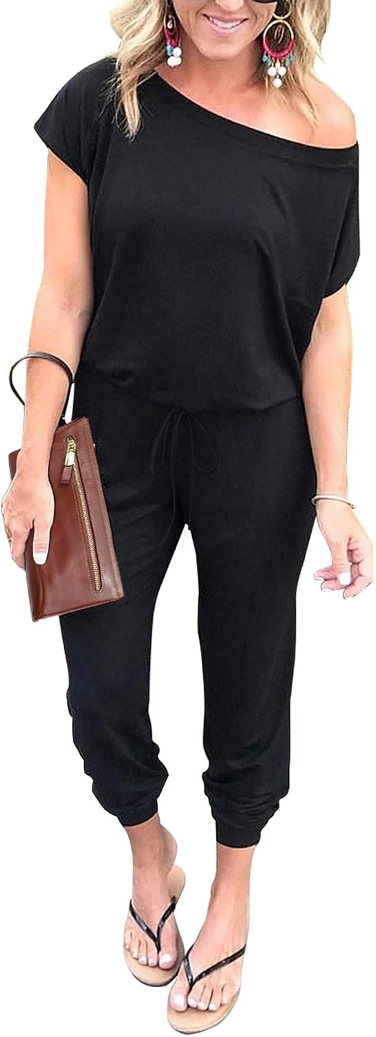 Jumpsuits for Women Summer Off Shoulder Romper