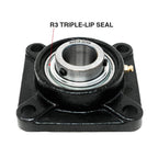 MAPLE ACE UCF204-12 Square Flange Bearing 3/4" Bore Self-Aligning (Qty 4)