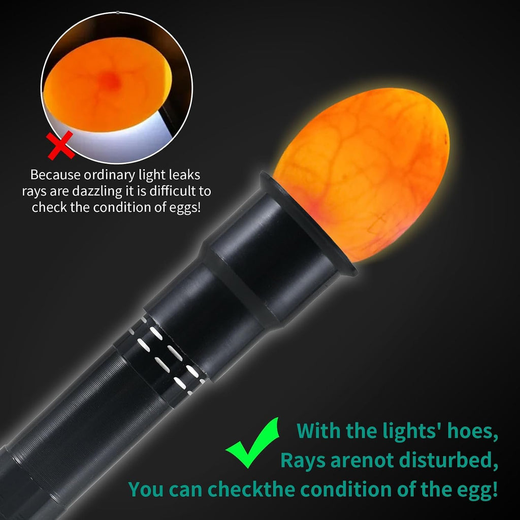 Egg Candler, Candling Light Tester for Eggs with High Intensity,Egg Candle for Distinguishing Fertile Chickens Ducks